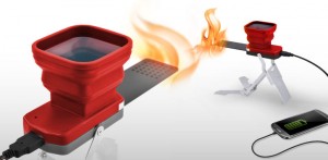 با استفاده از شارژ FlameStower Fire گوشی خود را با استفاده از آتش شارژ کنید ! 26 شارژر عجیب FlameStower