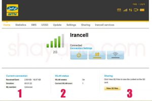 چگونگی تنظیمات مودم های 3G و 4G LTE ایرانسل 10 پنل تنظیمات مودم های3G و 4G LTE ایرانسل