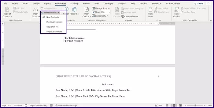 نحوه ایجاد و درج پاورقی ها (Footnotes)و متن پایانی (Endnotes) در مایکروسافت ورد 19 نحوه ایجاد و درج پاورقی ها (Footnotes)و متن پایانی (Endnotes) در مایکروسافت ورد