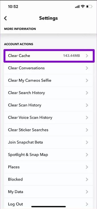 7 روش برای رفع مشکل کار نکردن دوربین Snapchat 23 7 روش برای رفع مشکل کار نکردن دوربین Snapchat