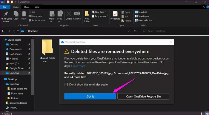 9 راهکار برای رفع مشکل حذف نشدن پوشه OneDrive در ویندوز 10 10 9 راهکار برای رفع مشکل حذف نشدن پوشه OneDrive در ویندوز 10