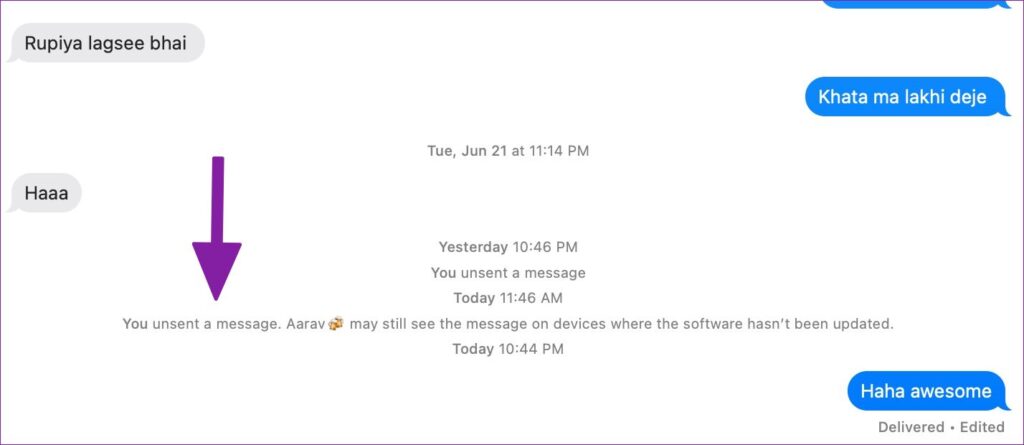 نحوه ویرایش و لغو پیام ها در iMessage در iPhone و Mac