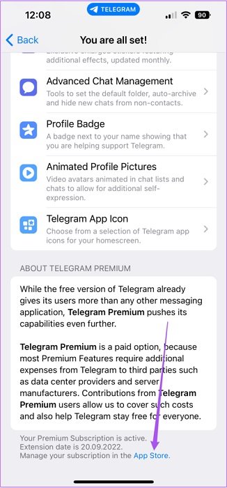 نحوه لغو اشتراک تلگرام پریمیوم در دسکتاپ و موبایل 24 نحوه لغو اشتراک تلگرام پریمیوم در دسکتاپ و موبایل
