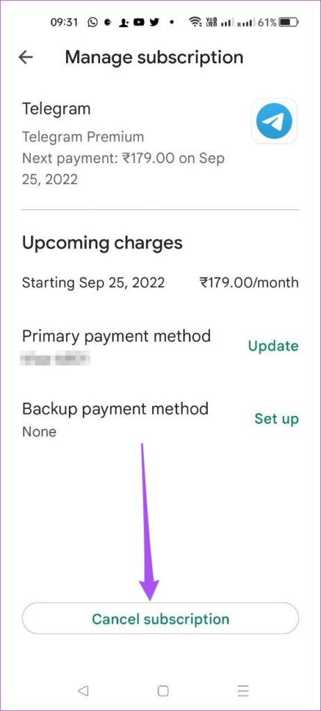 نحوه لغو اشتراک تلگرام پریمیوم در دسکتاپ و موبایل 14 نحوه لغو اشتراک تلگرام پریمیوم در دسکتاپ و موبایل