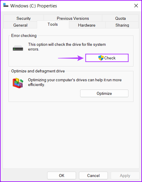 اجرای Check Disk Utility در ویندوز 11:بهترین راه 12 اجرای Check Disk Utility در ویندوز 11:بهترین راه