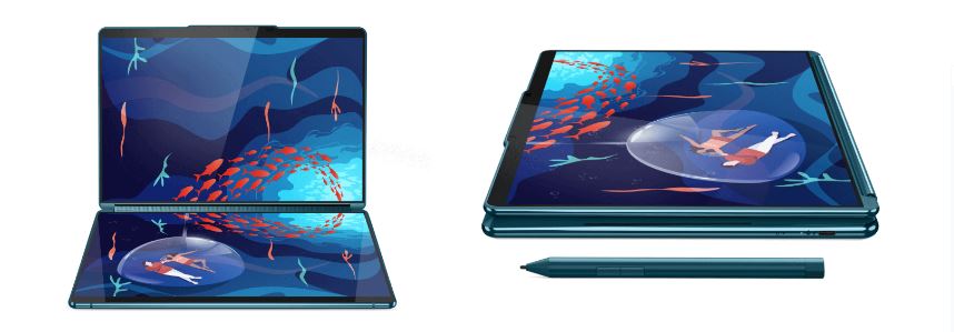 لپ تاپ دو نمایشگر لنوو YogaBook 9i 13 در راه CES 2023