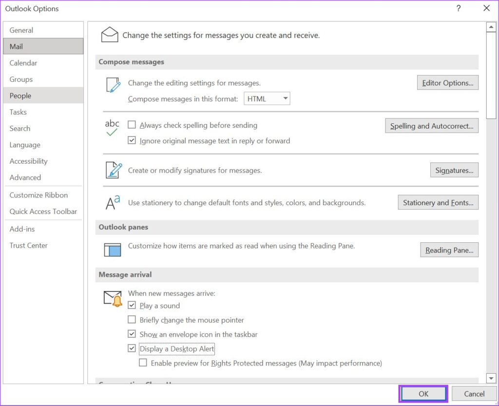 بهترین راه برای فعال کردن اعلان ایمیل اوت لوک (Outlook) در ویندوز 11 16 بهترین راه برای فعال کردن اعلانهای ایمیل اوت لوک (Outlook) در ویندوز 11