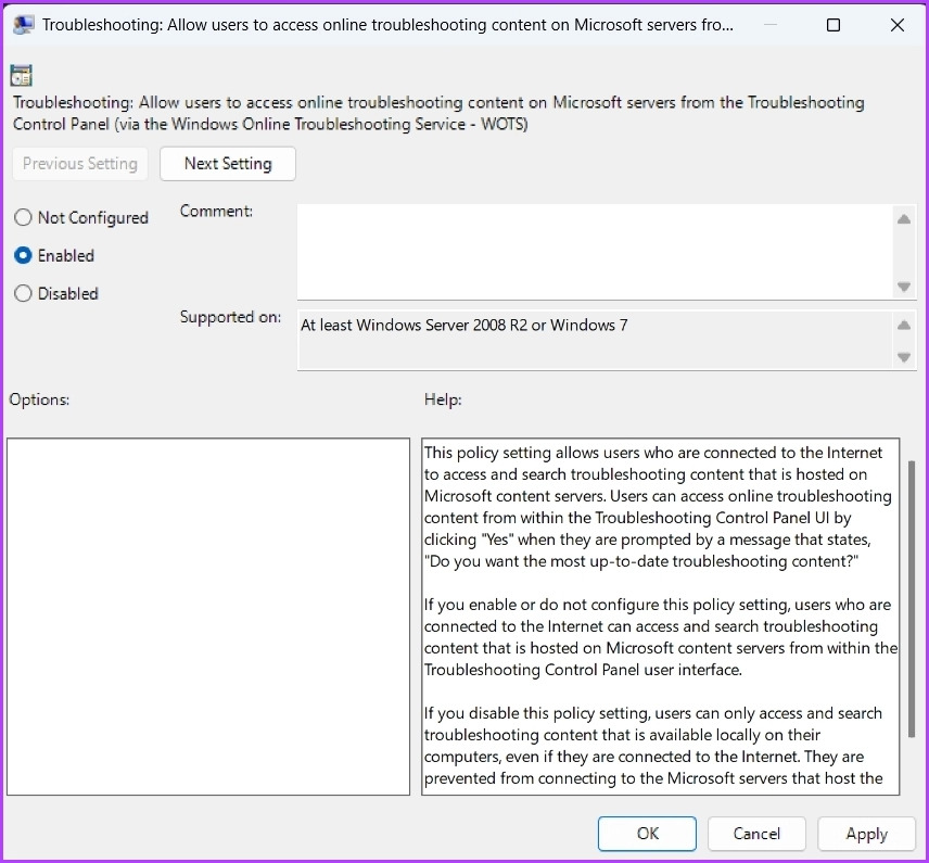 رفع سریع خطای "Windows Online Troubleshooting Service Is Disabled "در ویندوز 12 رفع سریع خطای "Windows Online Troubleshooting Service Is Disabled "در ویندوز