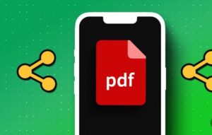 اشتراک گذاری فایل های PDF از آیفون