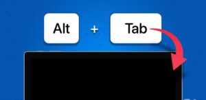رفع سیاهی صفحه با فشار دادن Alt + Tab در ویندوز