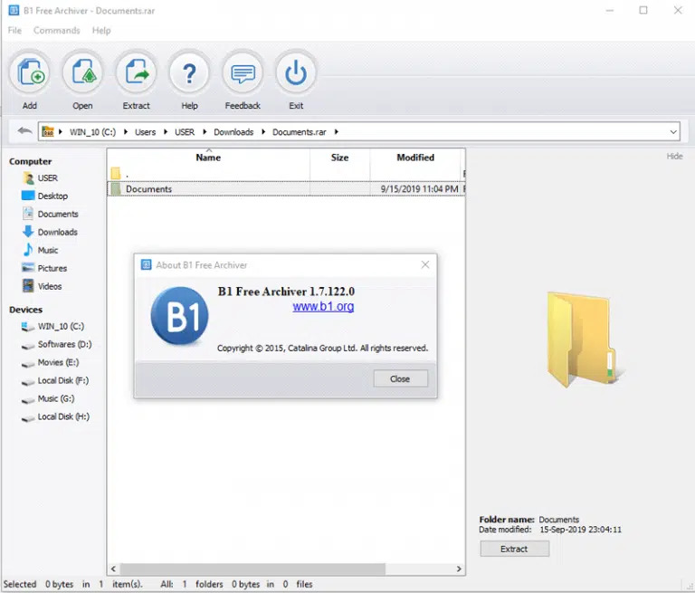 5 جایگزین رایگان WinRAR برای سال 2023 11 B1 Free Archiver