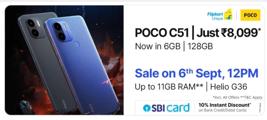 نسخه جدید گوشی Poco C51 راهی بازار شد