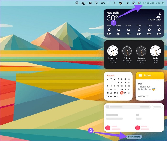 معرفی13 روش برای رفع کار نکردن یا بارگیری ابزارک ها (Widgets )در مک 10 معرفی13 روش برای رفع کار نکردن یا بارگیری ابزارک ها (Widgets )در مک