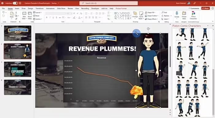 افزودن آواتار متحرک به پاورپوینت