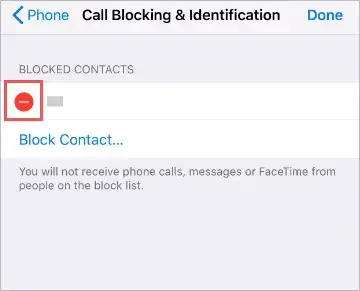 زنگ نخوردن آیفون - 10 راه حل برتر برای رفع مشکل 15 Blocked Contacts