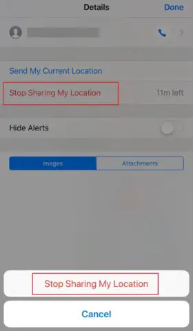 Stop Sharing My Location)