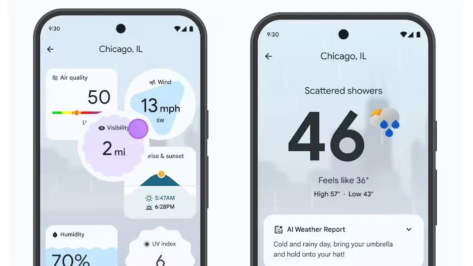 برنامه Google Weather در دستگاههای پیکسل دارای ویژگی جالبی است 6 برنامه Google Weather در دستگاههای پیکسل دارای ویژگی جالبی است