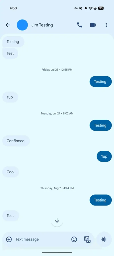 طراحی جذاب و تازه Google Messages؛ انقلاب Material 3 Expressive در راه است 10 طراحی جذاب و تازه Google Messages؛ انقلاب Material 3 Expressive در راه است