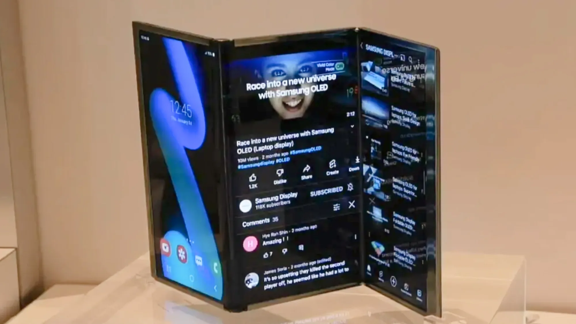 مشخصات سامسونگ گلکسی زد ترای فولد فاش شد 6 Samsung Tri Fold Foldable phone concept.webp