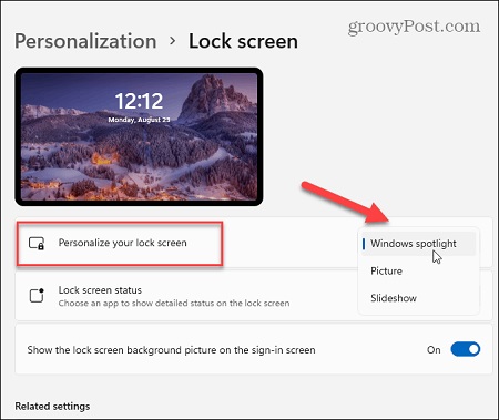 حذف تبلیغات در ویندوز 11 فقط در ۶ مرحله 9 Settings → Personalization → Lock screen