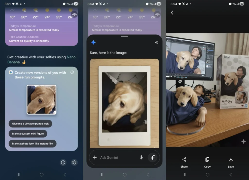 هوش مصنوعی Nano Banana گوگل به Galaxy AI Now Brief سامسونگ آمد؛ نحوه کار آن چگونه است؟ 9 هوش مصنوعی Nano Banana گوگل به Galaxy AI Now Brief سامسونگ آمد؛ نحوه کار آن چگونه است؟