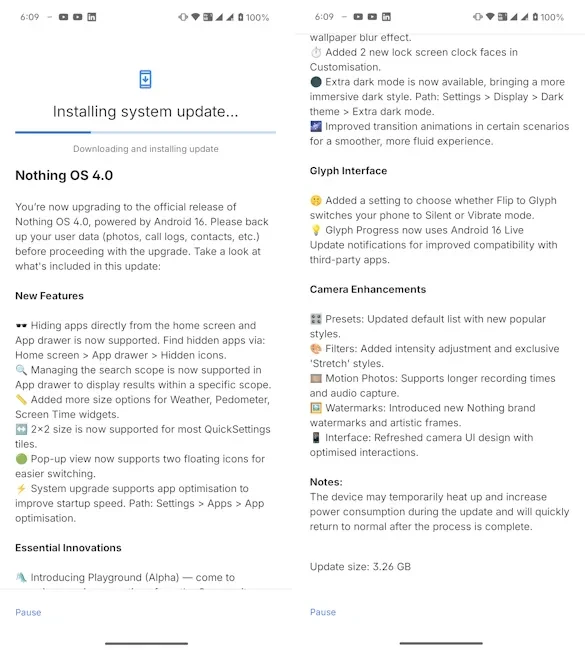 سیستمعامل Nothing OS 4.0 برای Phone (2)، Phone (2a) و Phone (3a) منتشر شد 9 سیستمعامل Nothing OS 4.0 برای Phone (2)، Phone (2a) و Phone (3a) منتشر شد