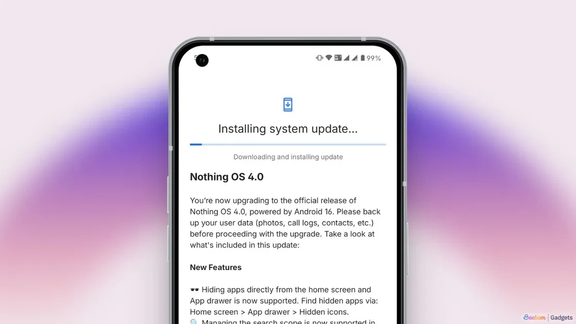سیستمعامل Nothing OS 4.0 برای Phone (2)، Phone (2a) و Phone (3a) منتشر شد 6 سیستمعامل Nothing OS 4.0 برای Phone (2)، Phone (2a) و Phone (3a) منتشر شد