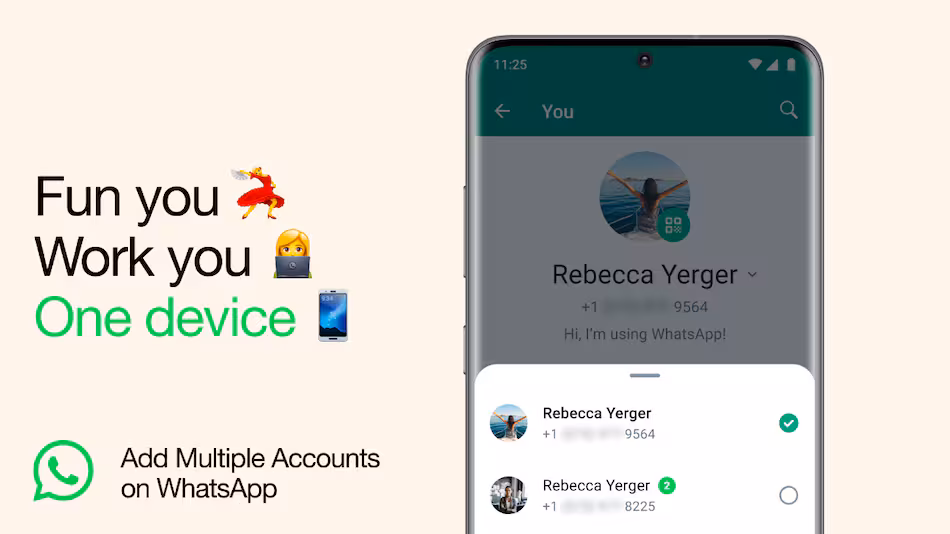 واتساپ در iOS آزمایش پشتیبانی از چند حساب کاربری را با قابلیت جابجایی آسان آغاز کرد