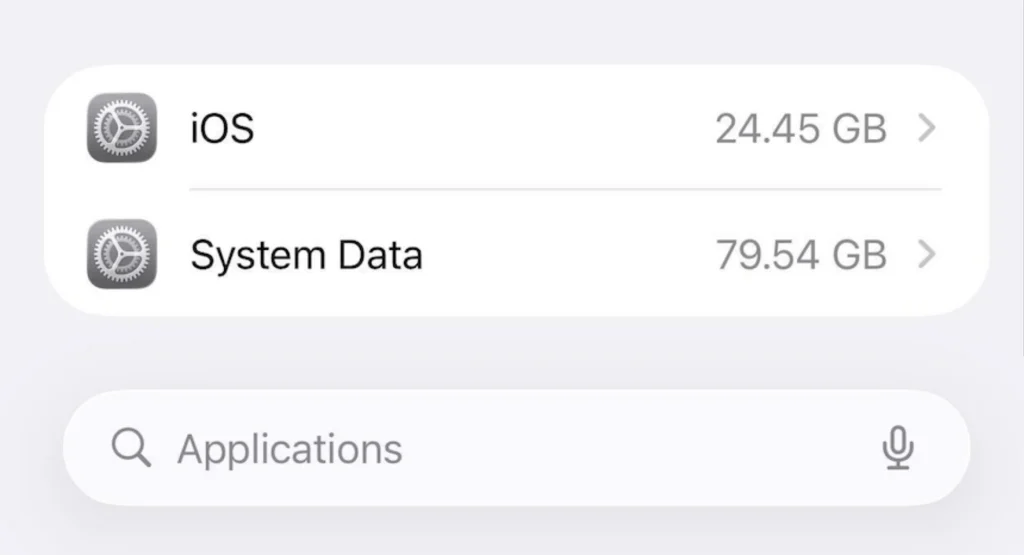 حافظه آیفون شما پر شده است؟ بخش System Data را چک کنید 9 حافظه آیفون شما پر شده است؟ بخش System Data را چک کنید
