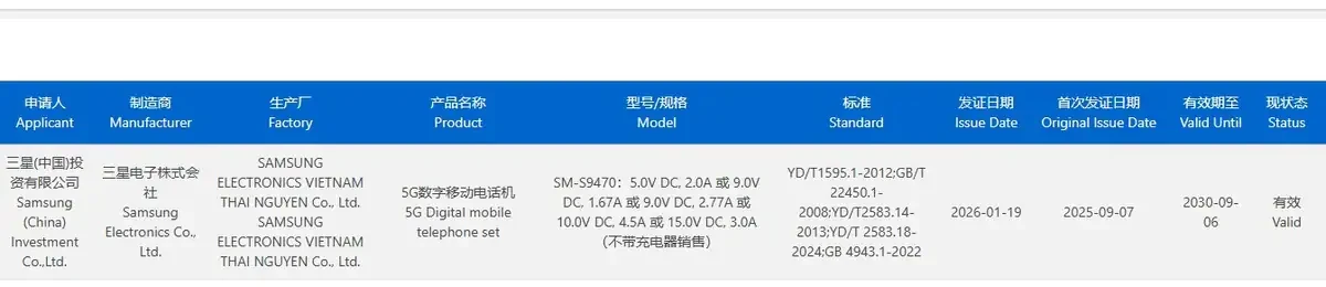 سامسونگ گلکسی S26+ گواهی 3C را دریافت کرد