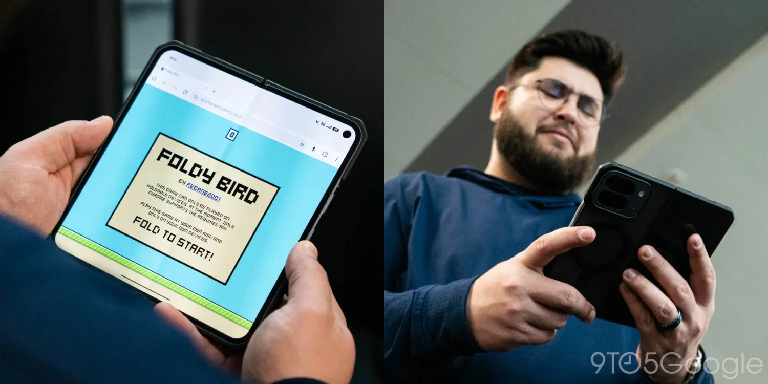 بازی Foldy Bird؛ راهی خلاقانه (اما خطرناک) برای نابود کردن لولای گوشی تاشو!