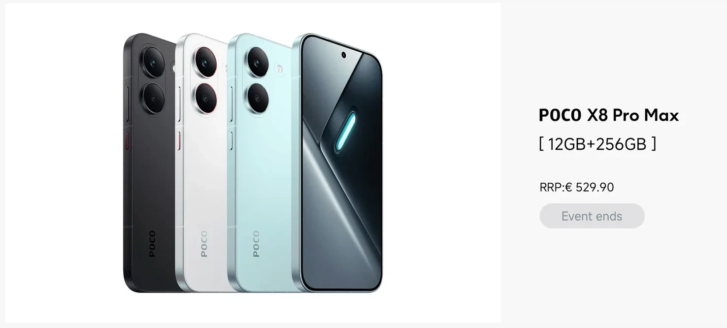 شیائومی قیمت سری گوشی پوکو X8 Pro را لو داد 9 شیائومی قیمت سری گوشی پوکو X8 Pro را لو داد