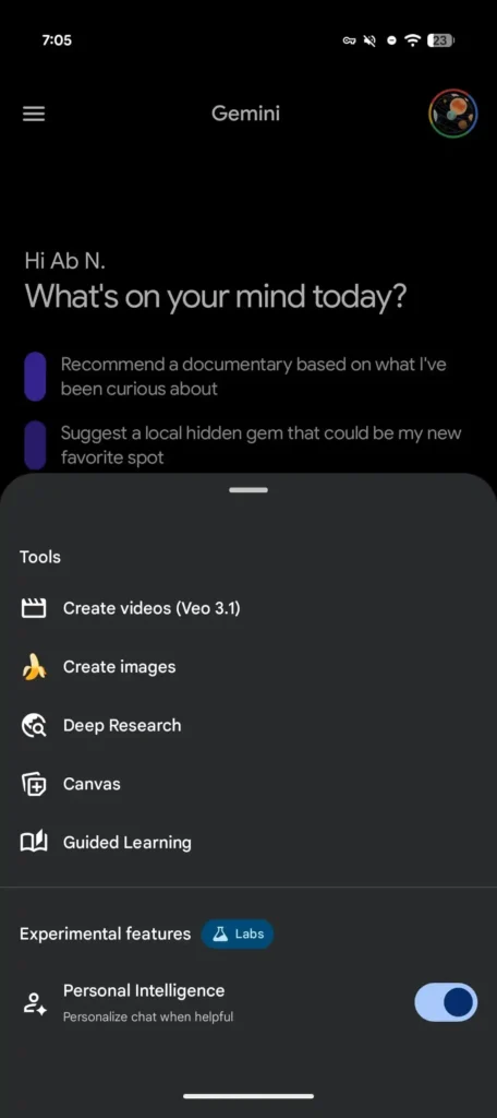 بازطراحی بخش «Tools» جمینای در اندروید و iOS؛ حذف پیش نمایش از «My stuff» 10 بازطراحی بخش «Tools» جمینای در اندروید و iOS؛ حذف پیشنمایش از «My stuff»