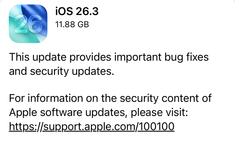 هشدار امنیتی اپل: ۳۹ حفره امنیتی در iOS 26.3 برطرف شد؛ همین حالا آیفون خود را آپدیت کنید 9 هشدار امنیتی اپل: ۳۹ حفره امنیتی در iOS 26.3 برطرف شد؛ همین حالا آیفون خود را آپدیت کنید