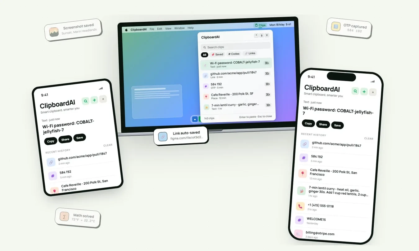 حل مشکل کپی پیست در مک با ClipboardAI ؛ این برنامه کلیپ بورد همه‌چیز را تغییر می‌دهد