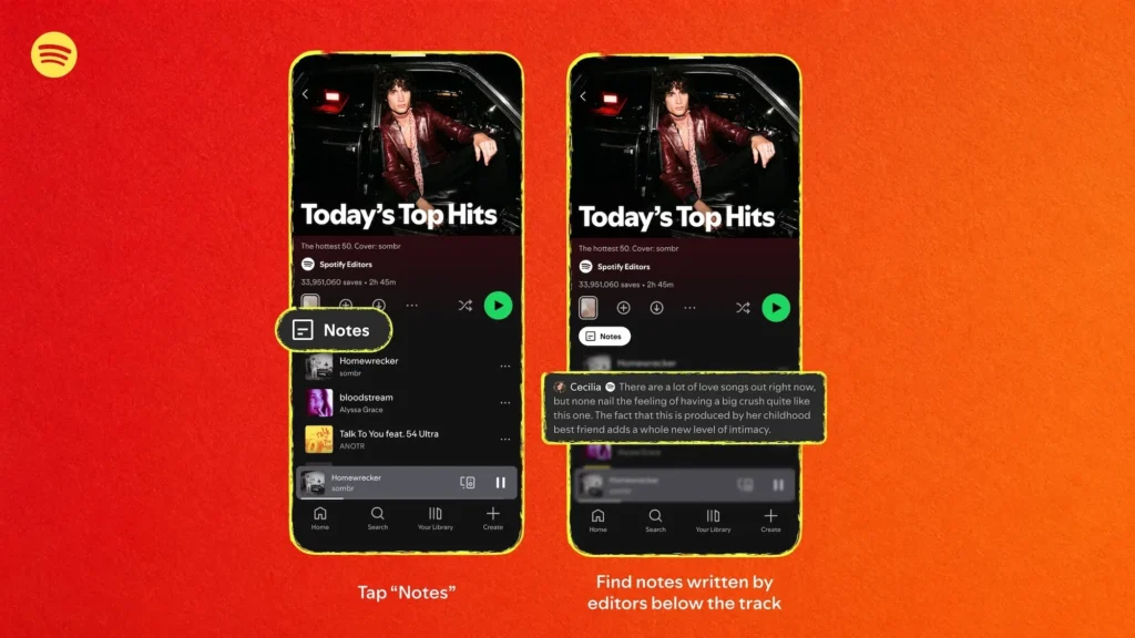 قابلیت جدید Playlist Notes در اسپاتیفای؛ یادداشت نویسی و شخصی سازی پلی لیست ها ممکن شد 9 قابلیت جدید Playlist Notes در اسپاتیفای؛ یادداشت نویسی و شخصی سازی پلی لیست ها ممکن شد