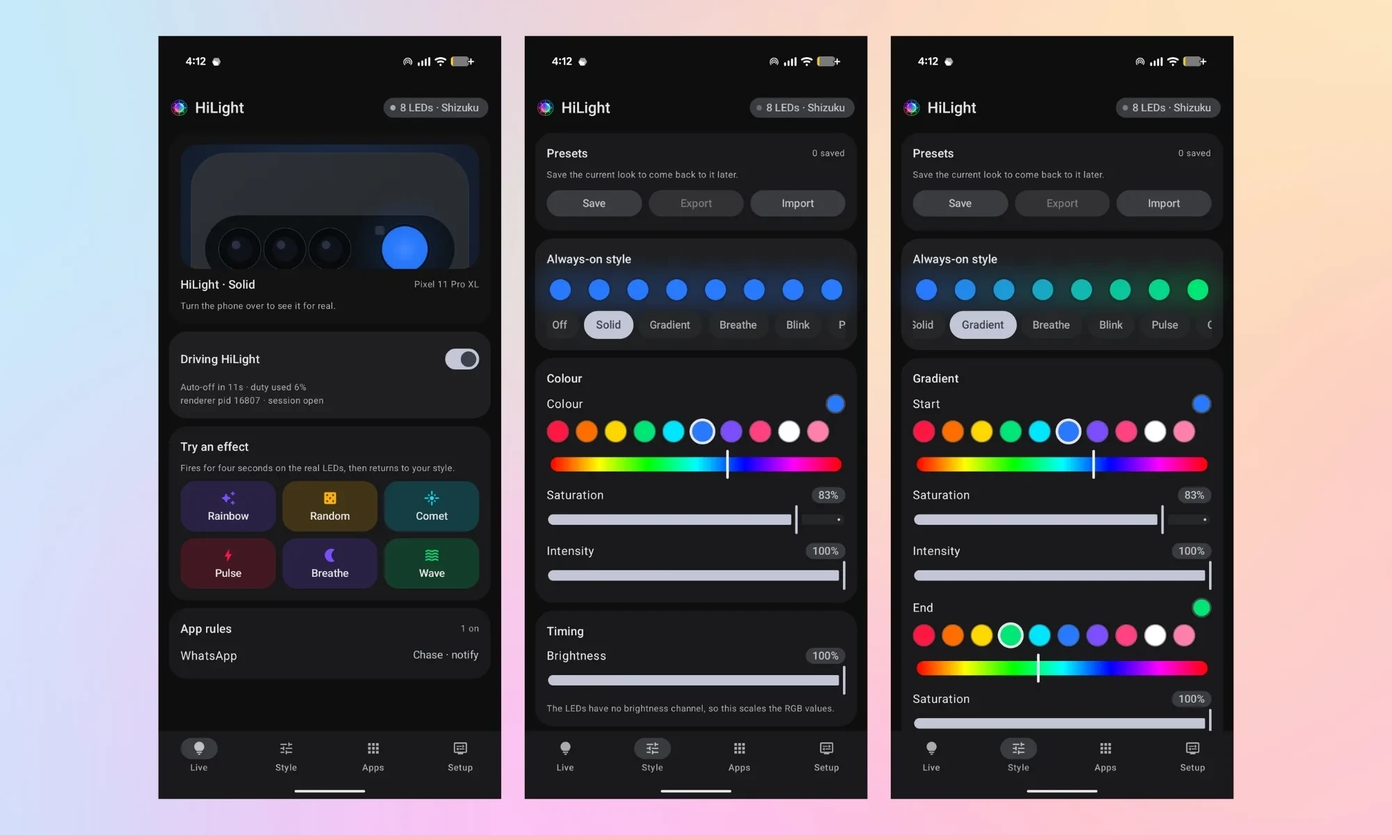افشای قابلیت های مخفی نور RGB در پیکسل ۱۱ پرو؛ اپلیکیشن HiLight Studio پتانسیل واقعی گوگل را آزاد کرد 10 افشای قابلیت های مخفی نور RGB در پیکسل ۱۱ پرو؛ اپلیکیشن HiLight Studio پتانسیل واقعی گوگل را آزاد کرد