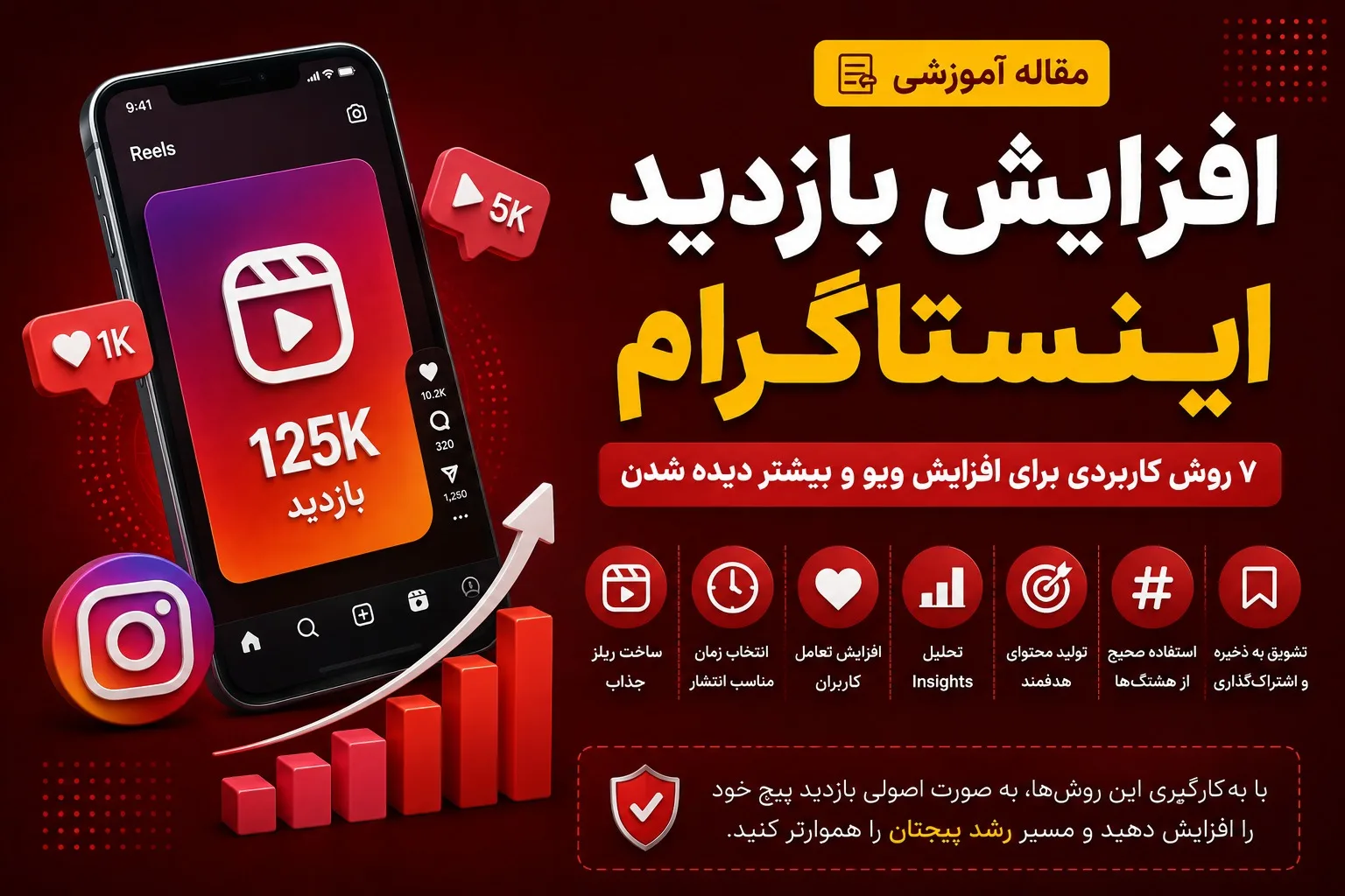 آموزش افزایش بازدید اینستاگرام با روشهای طبیعی و اصولی 6 آموزش افزایش بازدید اینستاگرام.