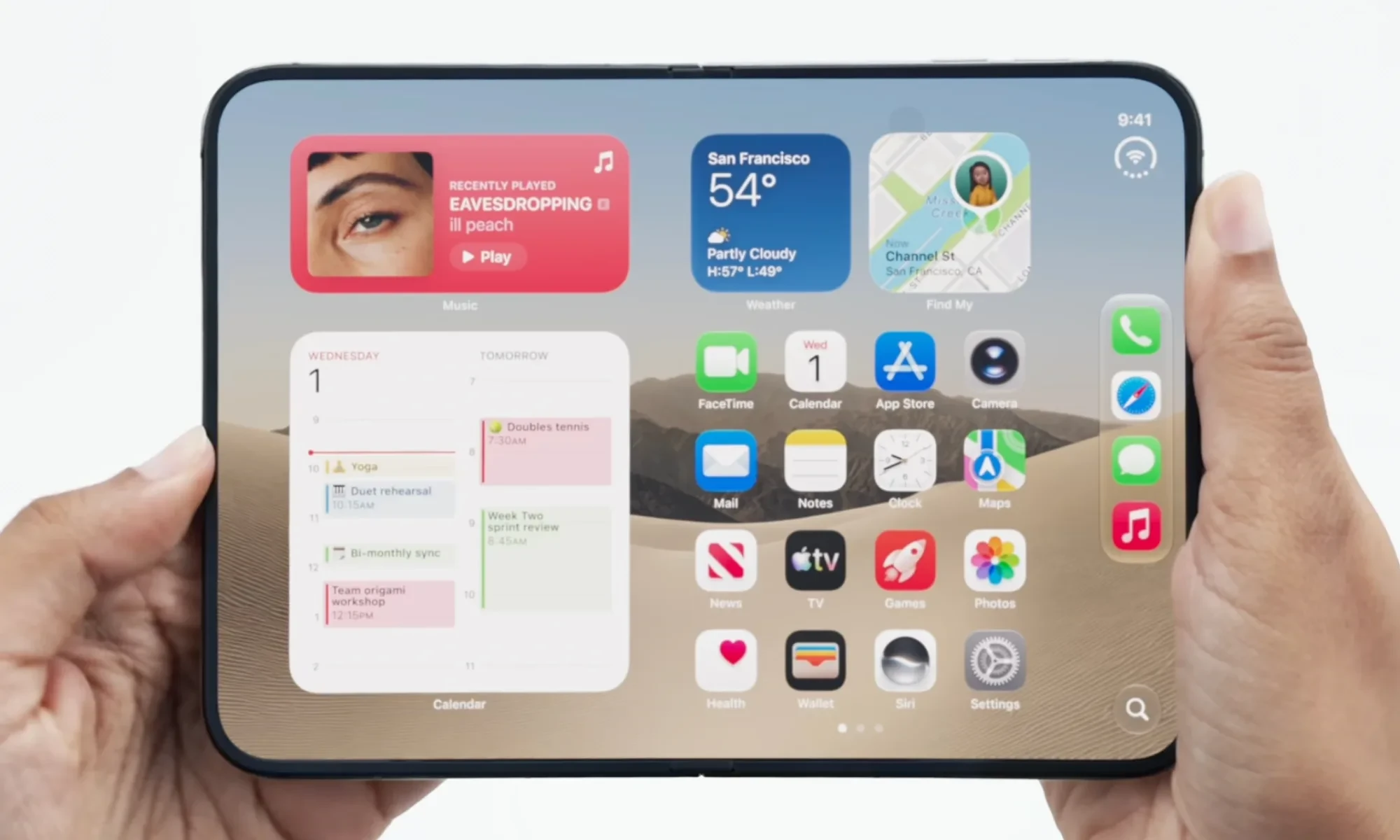 آیفون دوئو (iPhone Duo)؛ سیر تا پیاز اولین گوشی تاشو اپل، مشخصات فنی، قیمت و تاریخ عرضه 9 آیفون دوئو (iPhone Duo)؛ سیر تا پیاز اولین گوشی تاشو اپل، مشخصات فنی، قیمت و تاریخ عرضه