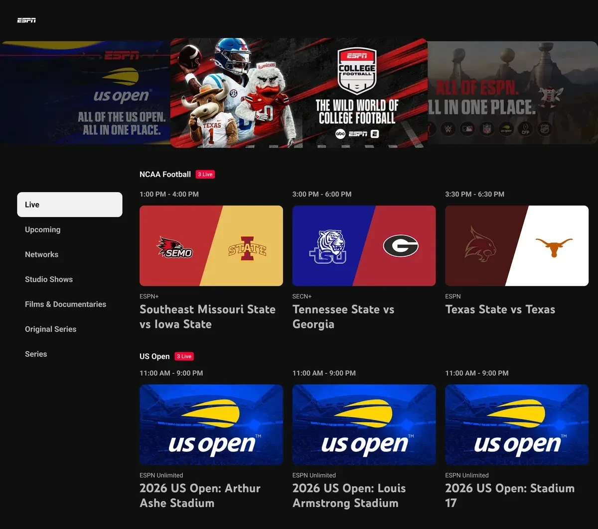 ادغام کامل سرویس ESPN Unlimited در یوتیوب تی‌وی؛ پخش زنده تمام مسابقات ورزشی بدون نیاز به اپلیکیشن جداگانه