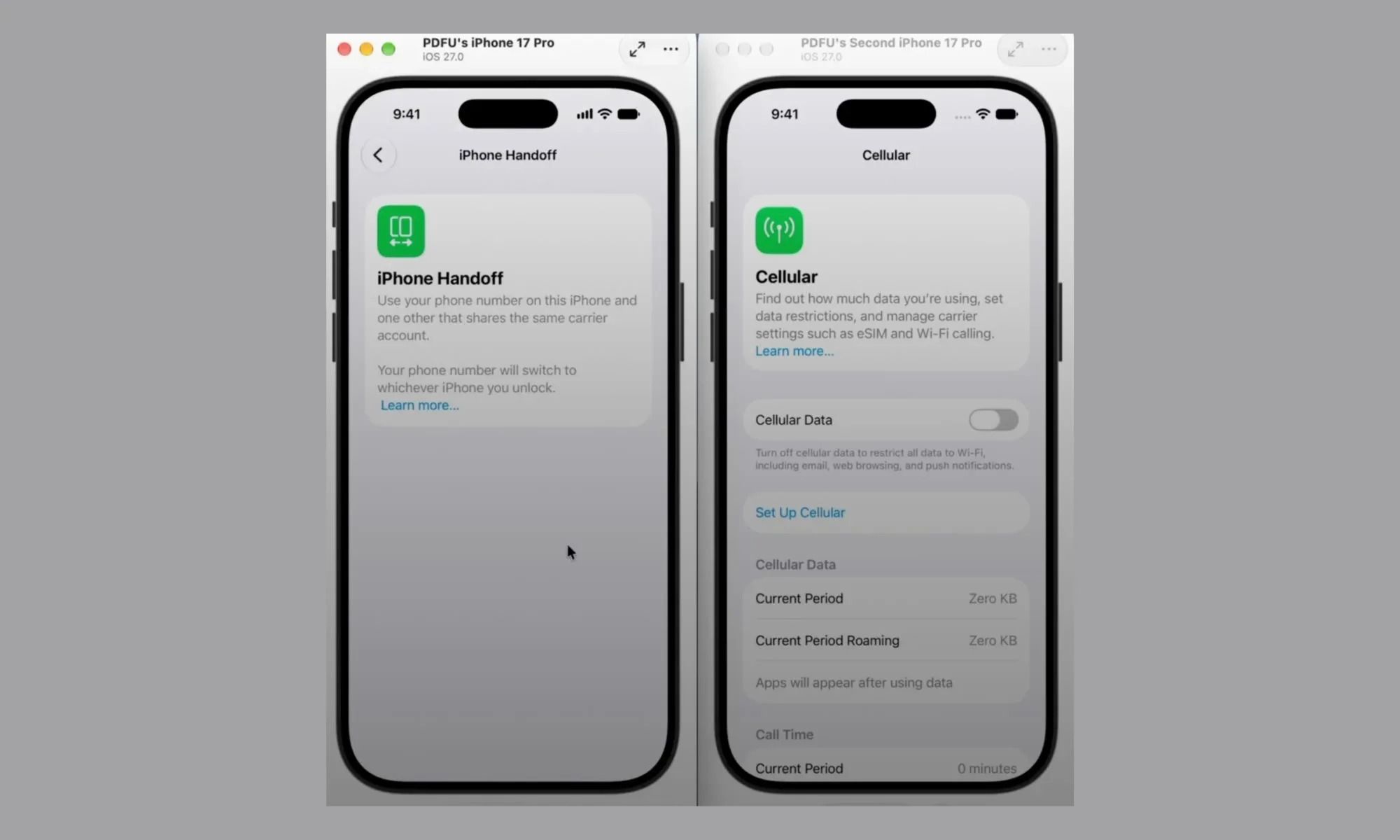 کار با دو آیفون با یک شماره تلفن بسیار آسان‌تر شد؛ رونمایی اپل از قابلیت کاربردی iPhone Handoff در iOS 27