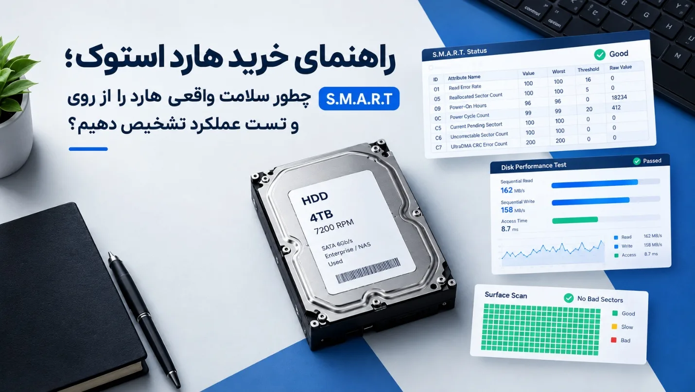 راهنمای تست سلامت و خرید هارد استوک