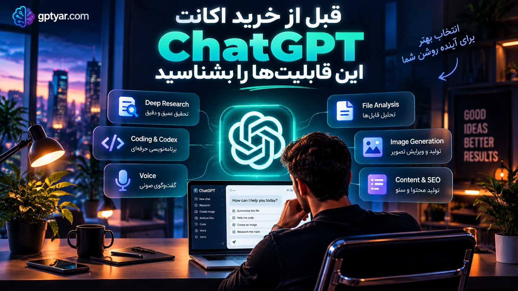 قبل از خرید اکانت ChatGPT؛ آشنایی با قابلیت-های حرفه-ای ChatGPT